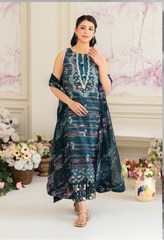 D-04 | 3 Pc Unstitched Suit Lawn Siran By Sanam Saeed