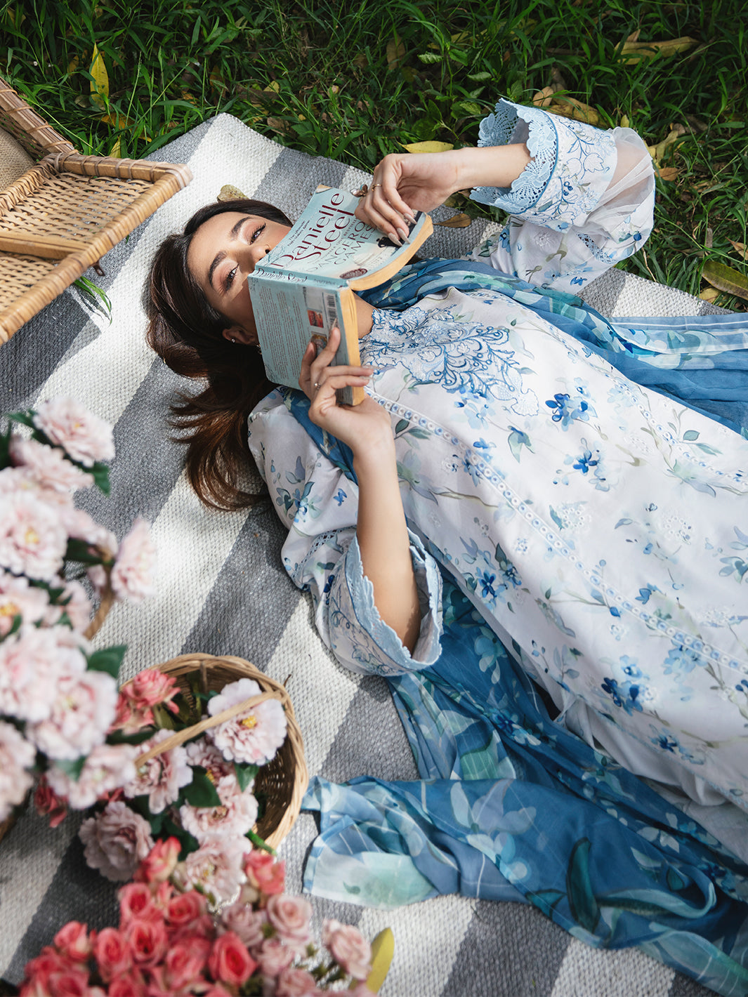 WG - 03 | 3Pc Unstitched Lawn Suit Whimsical Garden By Celts