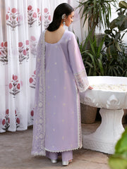Zarminay | 3 PC Unstitched Suit Embroidered Lawn Aangan By Mahnur