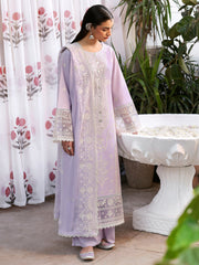 Zarminay | 3 PC Unstitched Suit Embroidered Lawn Aangan By Mahnur