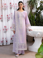 Zarminay | 3 PC Unstitched Suit Embroidered Lawn Aangan By Mahnur