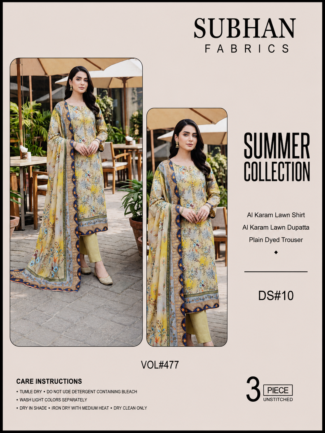 Ladies Digital Lawn Printed 3 Piece - Unstitched