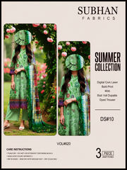 Ladies Digital Lawn Printed 3 Piece - Unstitched