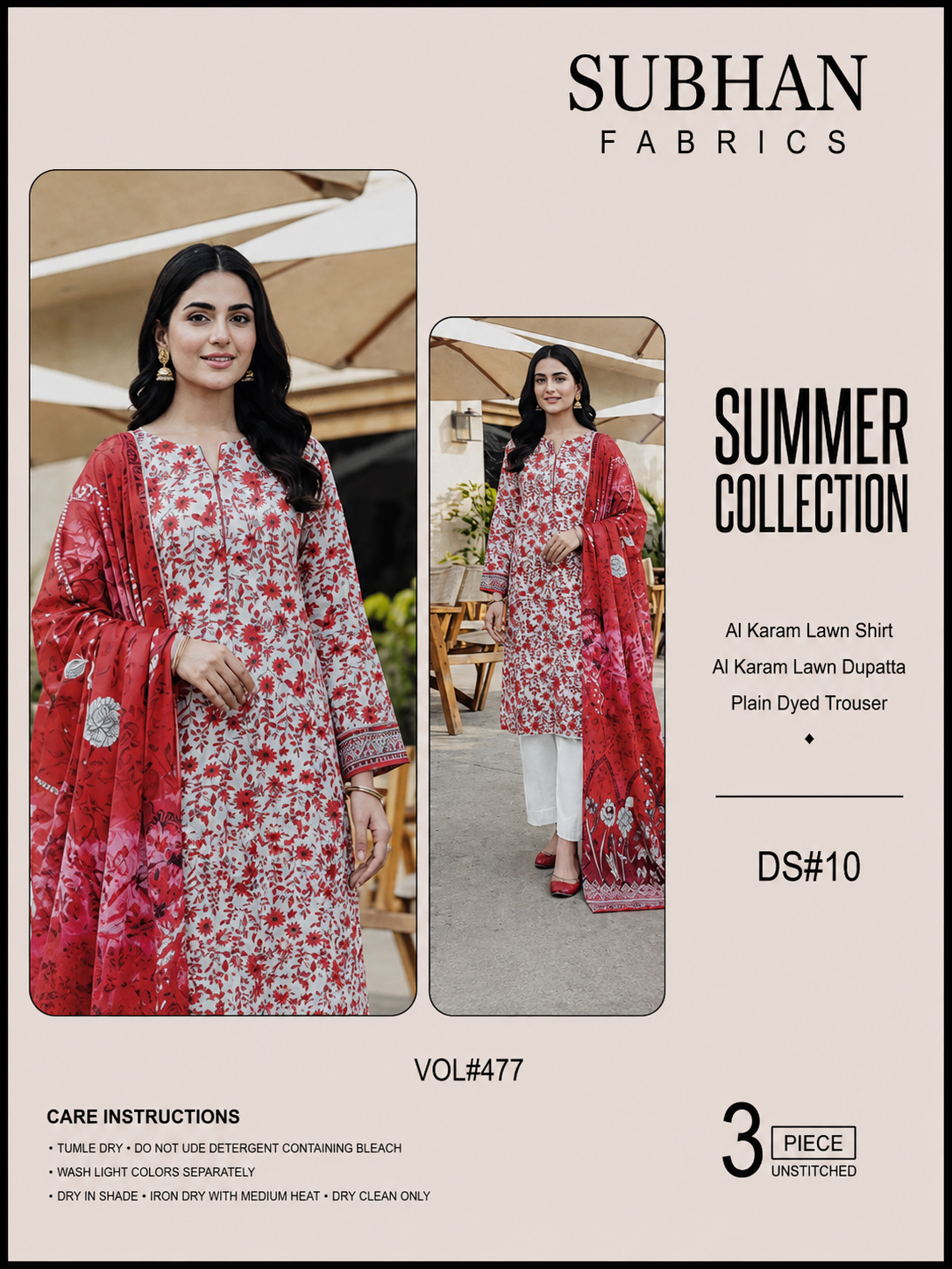 Ladies Digital Lawn Printed 3 Piece - Unstitched