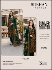 Ladies Digital Lawn Printed 3 Piece - Unstitched