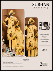 Ladies Digital Lawn Printed 3 Piece - Unstitched